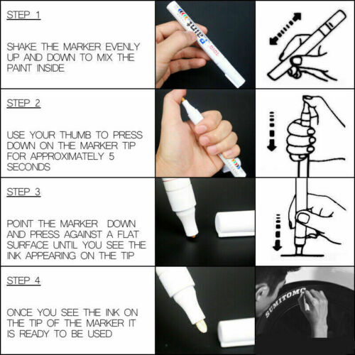 TOYO Tire Letters Waterproof Permanent Paint Marker Pen Car Tires Rubber Metal